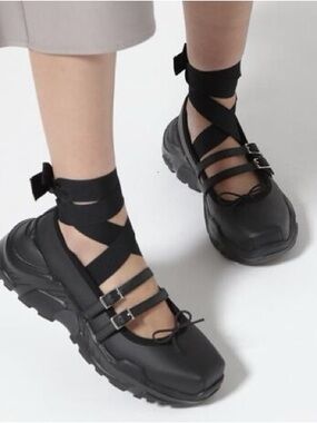 Akiko Aoki Gisele Faux Leather Ballet Sneakers